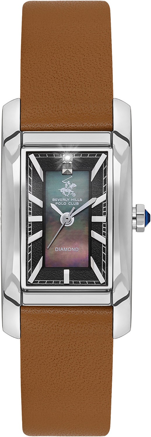 BEVERLY HILLS POLO CLUB  Женские часы, кварцевый механизм, суперметалл, 21х37 мм