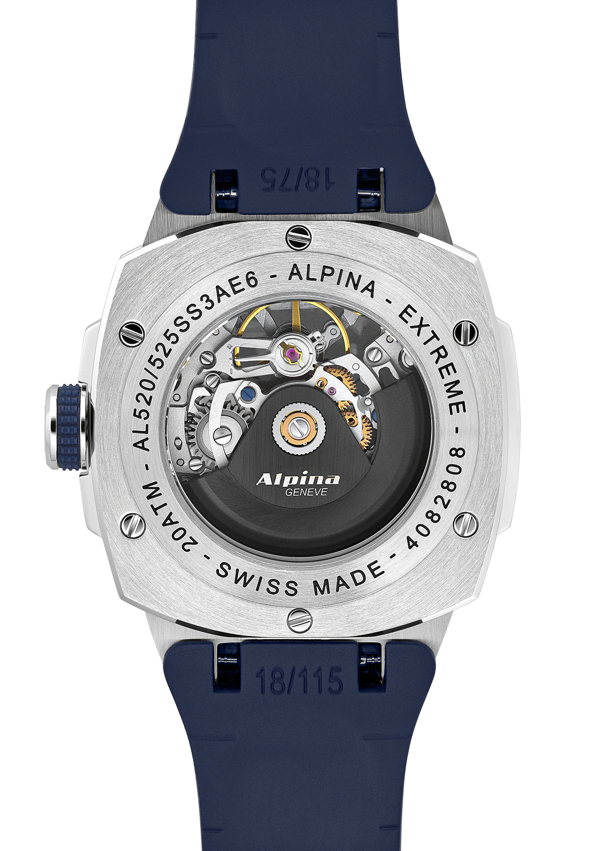 Alpina  Мужские швейцарские часы, автоматический механизм, сталь