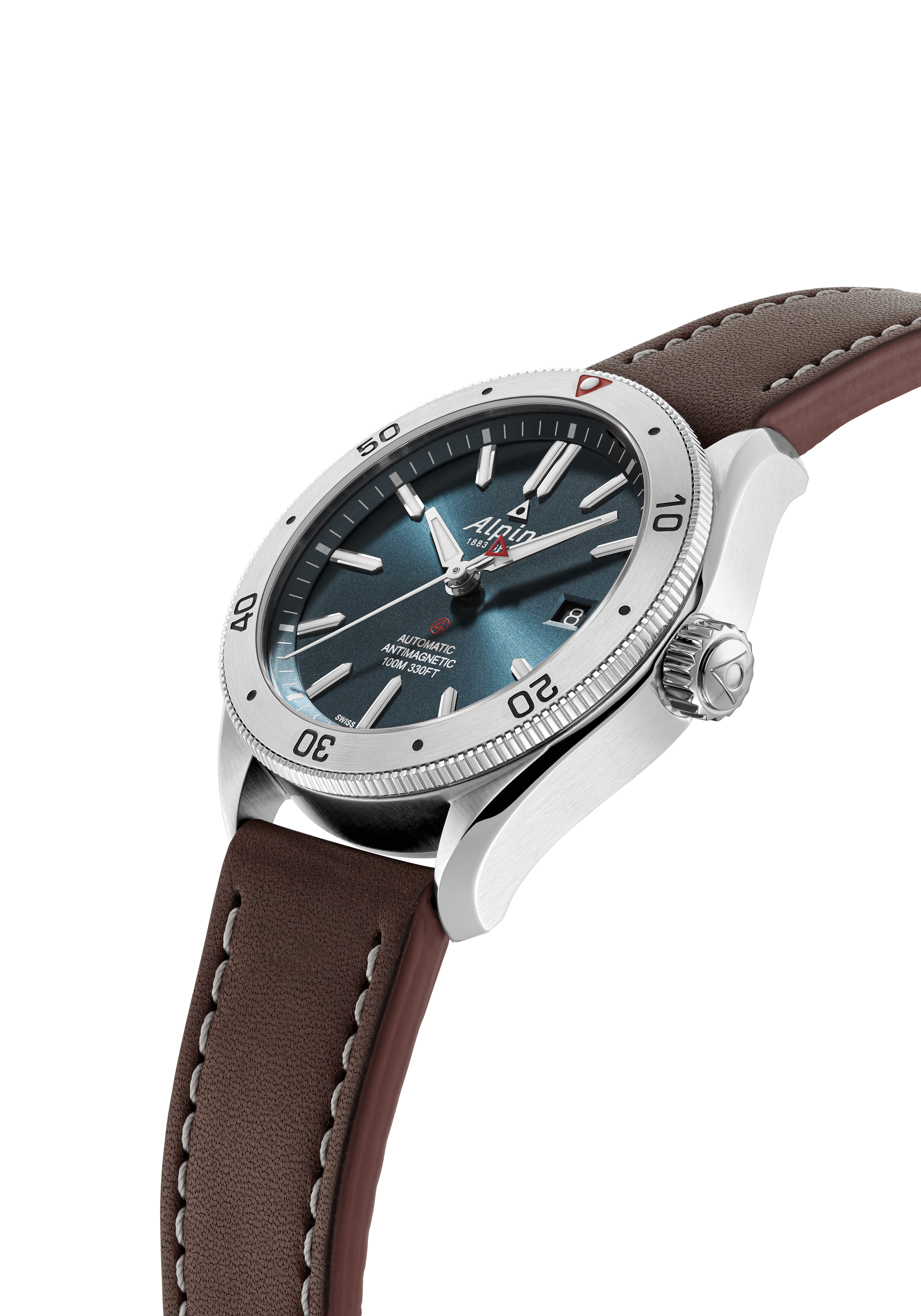 Alpina  Мужские швейцарские часы, автоматический механизм, сталь