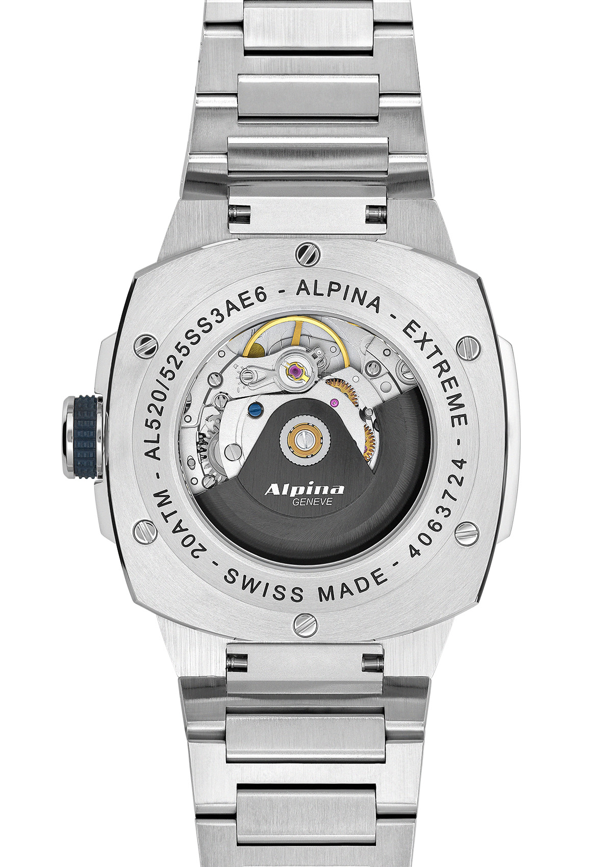 Alpina  Мужские швейцарские часы, автоматический механизм, сталь