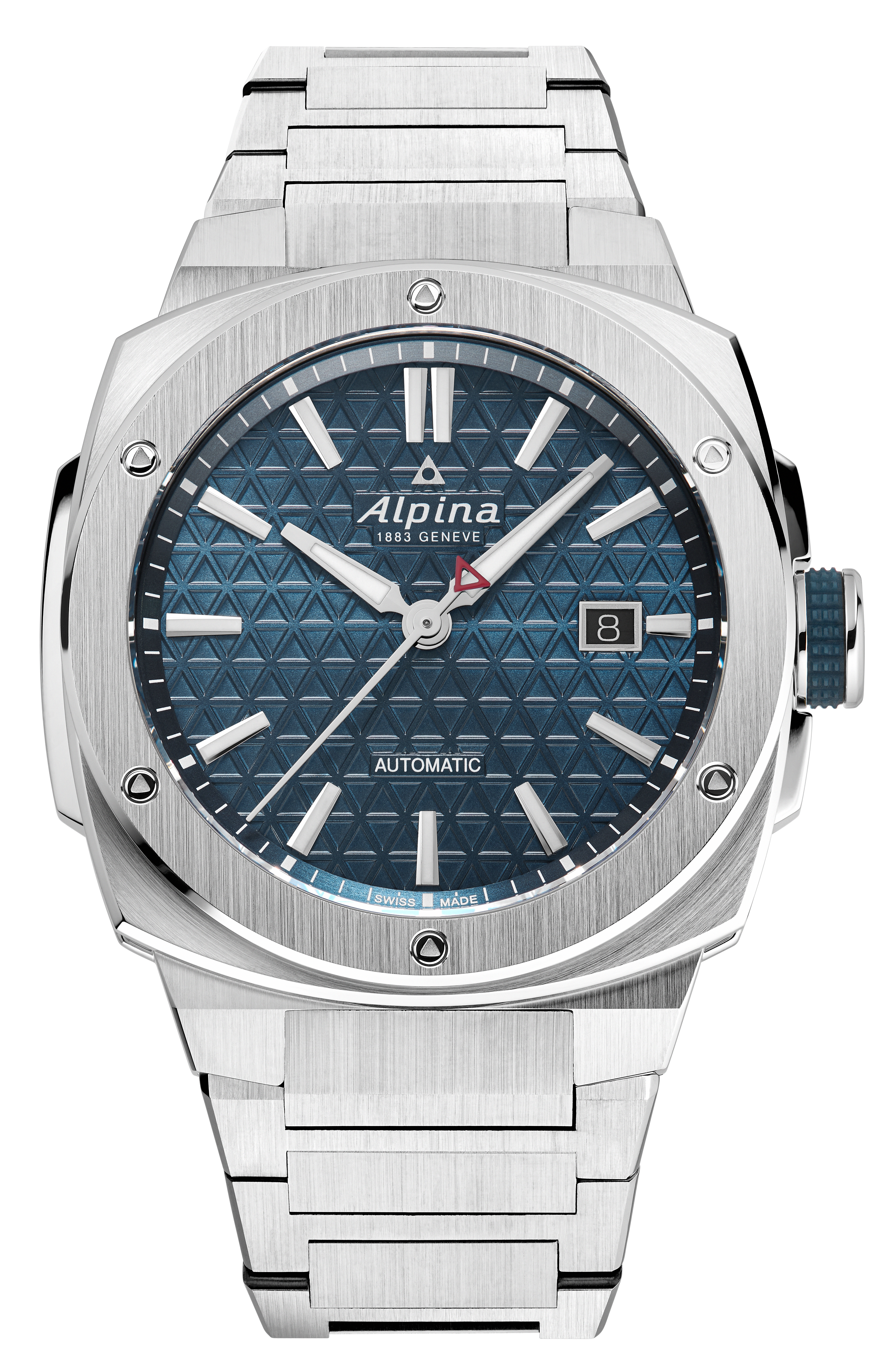 Alpina  Мужские швейцарские часы, автоматический механизм, сталь