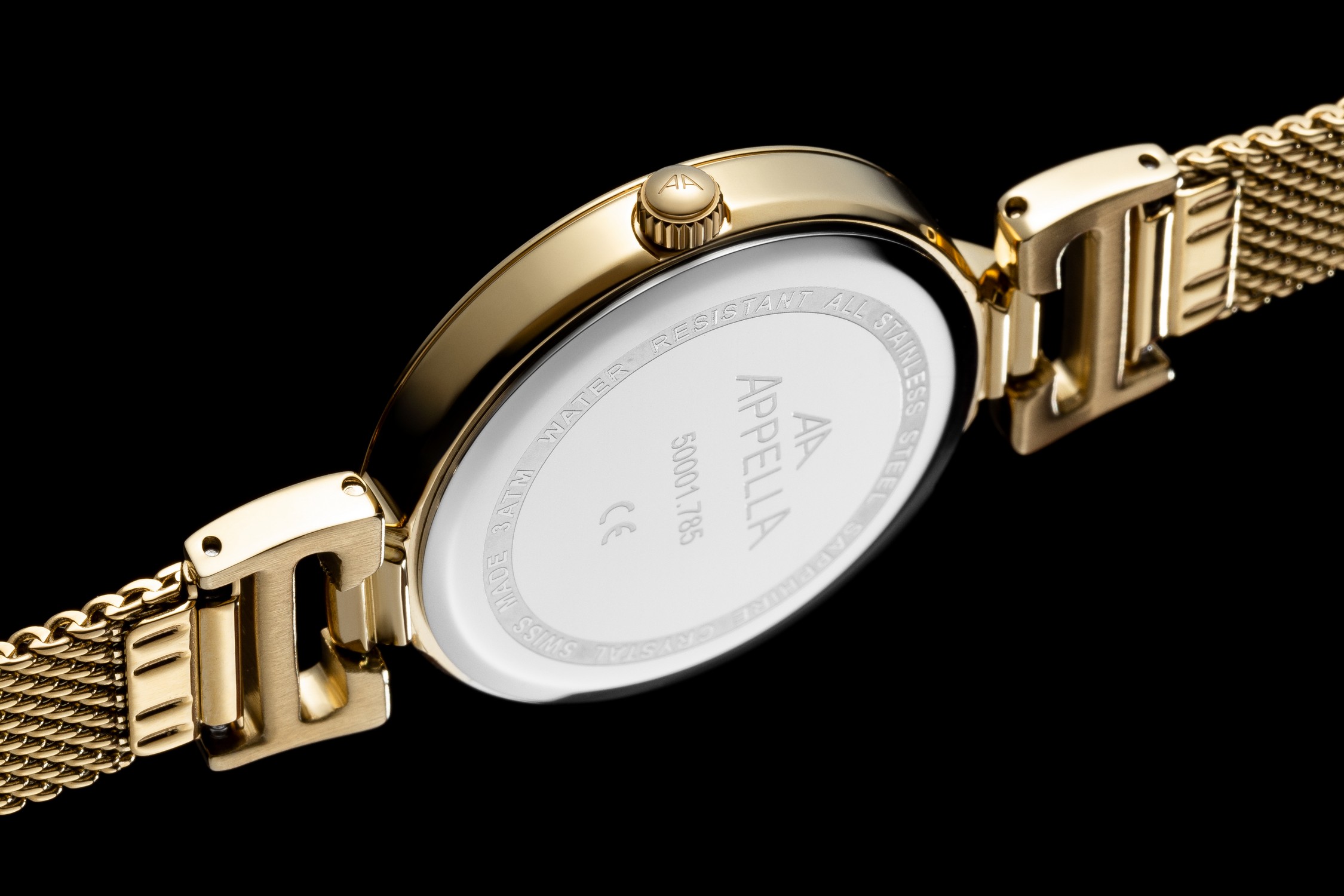 APPELLA  Женские швейцарские часы, кварцевый механизм, сталь с покрытием, 32 мм
