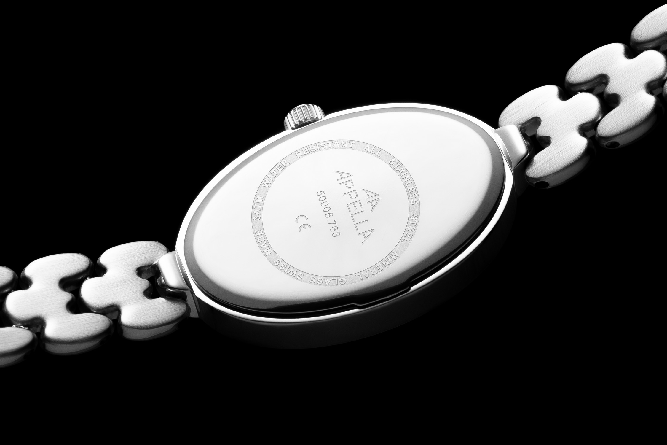 APPELLA   швейцарские часы, кварцевый механизм, сталь, 21 х 31 мм