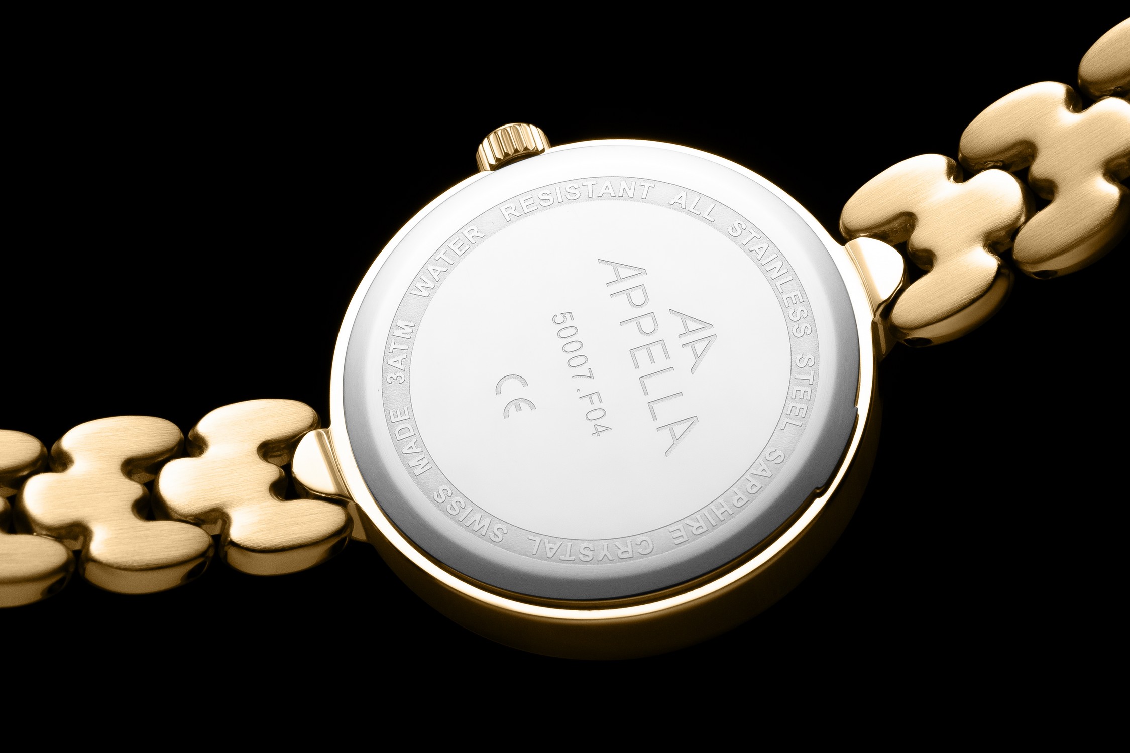 APPELLA   швейцарские часы, кварцевый механизм, сталь с покрытием, 28 мм