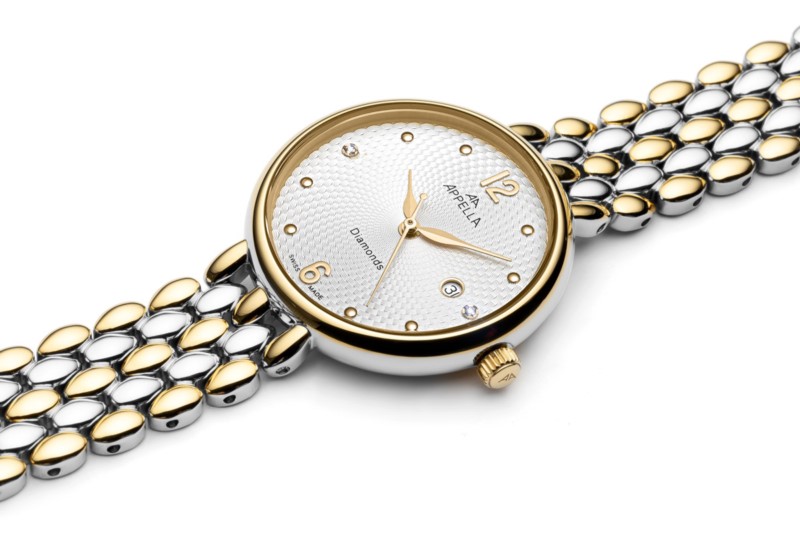 APPELLA   швейцарские часы, кварцевый механизм, сталь, 30 мм