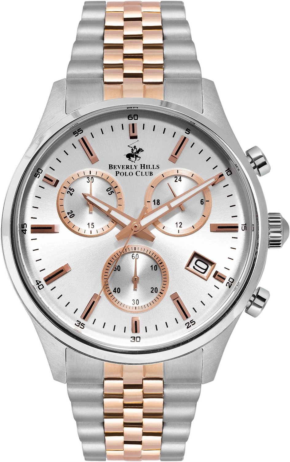 Часы BEVERLY HILLS POLO CLUB  BP3000X.330 Мужские часы, кварцевый механизм, сталь, 43 мм