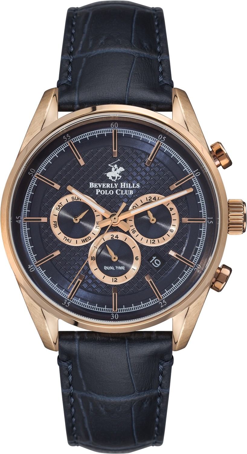Часы BEVERLY HILLS POLO CLUB  BP3004X.499 Мужские часы, кварцевый механизм, сталь с покрытием, 44 мм