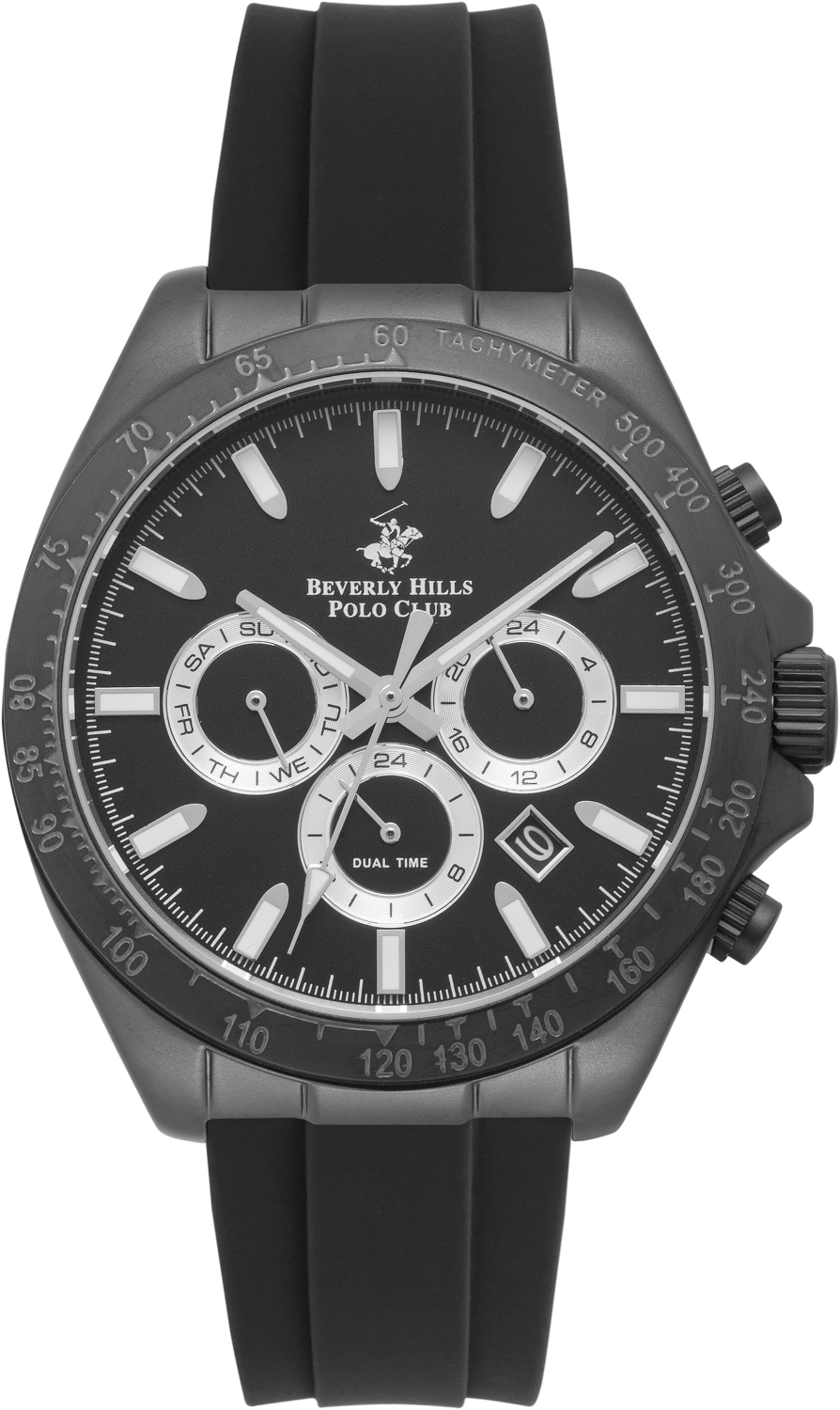 Часы BEVERLY HILLS POLO CLUB  BP3010X.651 Мужские часы, кварцевый механизм, сталь с покрытием, 42 мм