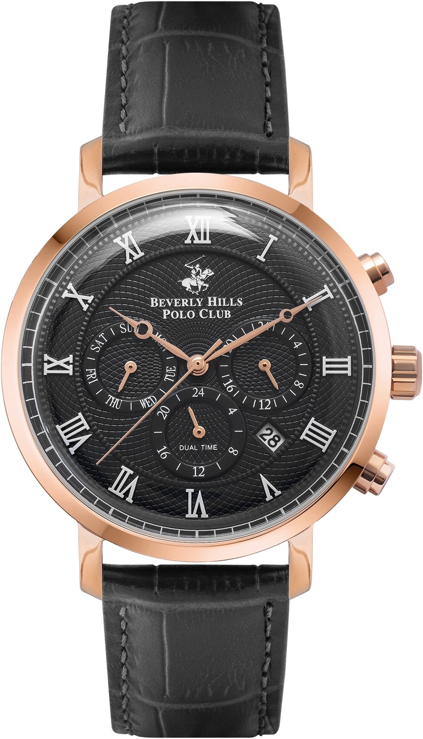 Часы BEVERLY HILLS POLO CLUB  BP3019X.451 Мужские часы, кварцевый механизм, сталь с покрытием, 42,5 мм