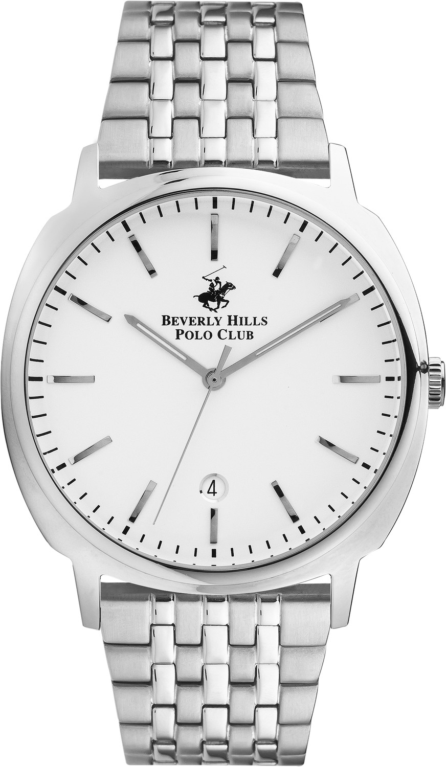 BEVERLY HILLS POLO CLUB  Мужские часы, кварцевый механизм, сталь, 41 мм