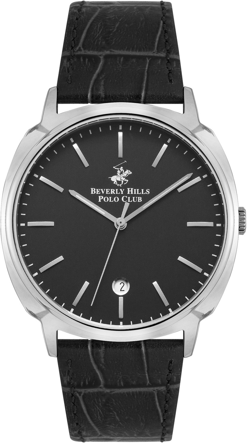 BEVERLY HILLS POLO CLUB  Мужские часы, кварцевый механизм, сталь, 41 мм