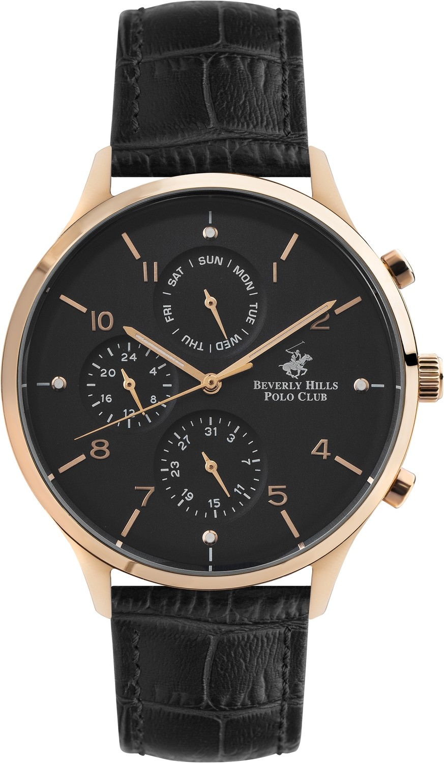 Часы BEVERLY HILLS POLO CLUB  BP3033X.451 Мужские часы, кварцевый механизм, сталь с покрытием, 42 мм