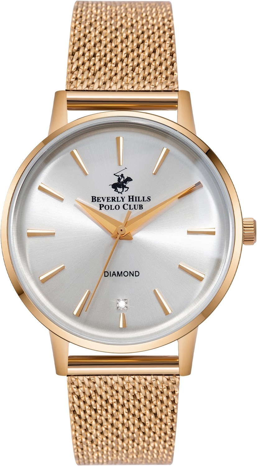 BEVERLY HILLS POLO CLUB  Женские часы, кварцевый механизм, суперметалл с покрытием, 35 мм