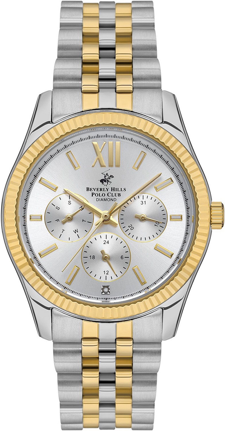 BEVERLY HILLS POLO CLUB  Женские часы, кварцевый механизм, суперметалл с покрытием, 38 мм