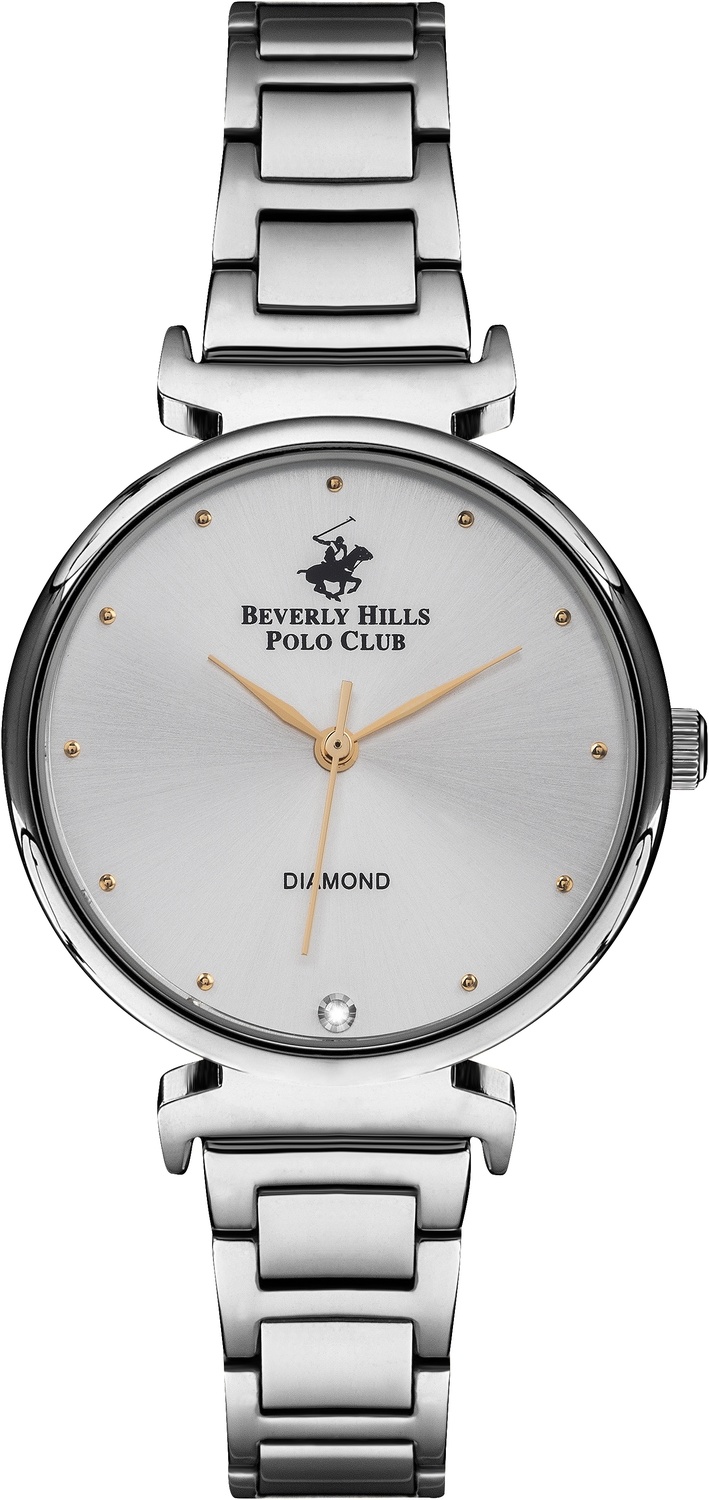 BEVERLY HILLS POLO CLUB  Женские часы, кварцевый механизм, сталь, 33 мм
