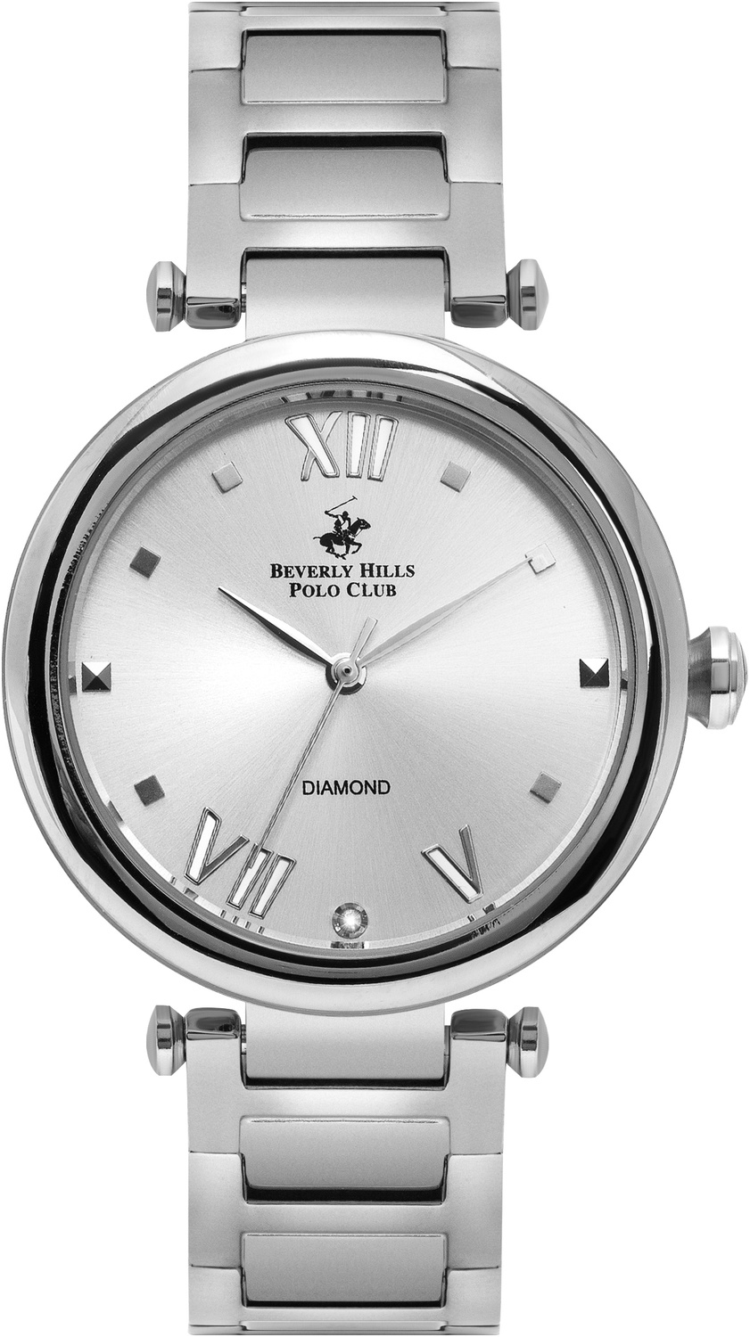 BEVERLY HILLS POLO CLUB  Женские часы, кварцевый механизм, сталь, 34 мм