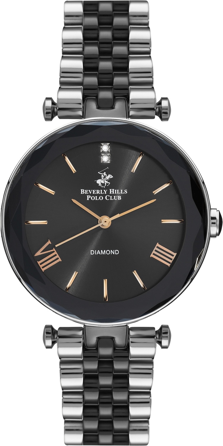 BEVERLY HILLS POLO CLUB  Женские часы, кварцевый механизм, сталь, 34 мм