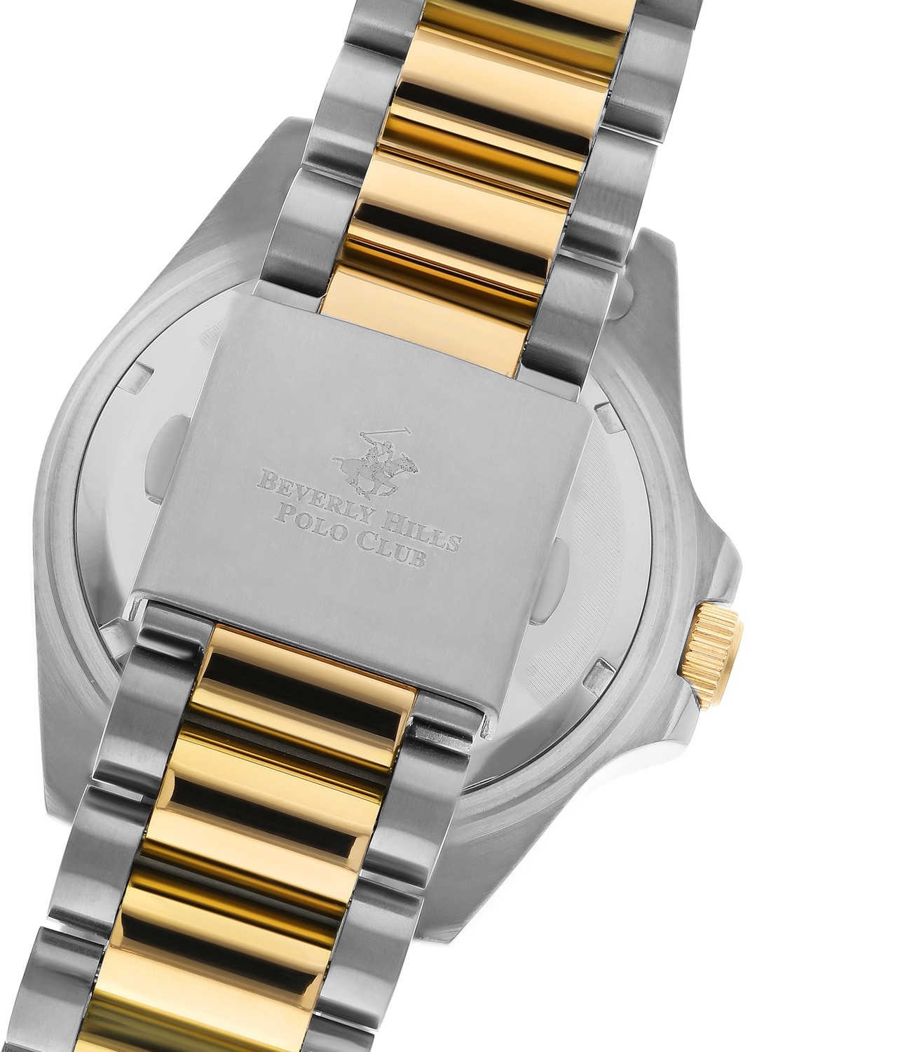 BEVERLY HILLS POLO CLUB  Мужские часы, кварцевый механизм, сталь с покрытием, 43,5 мм