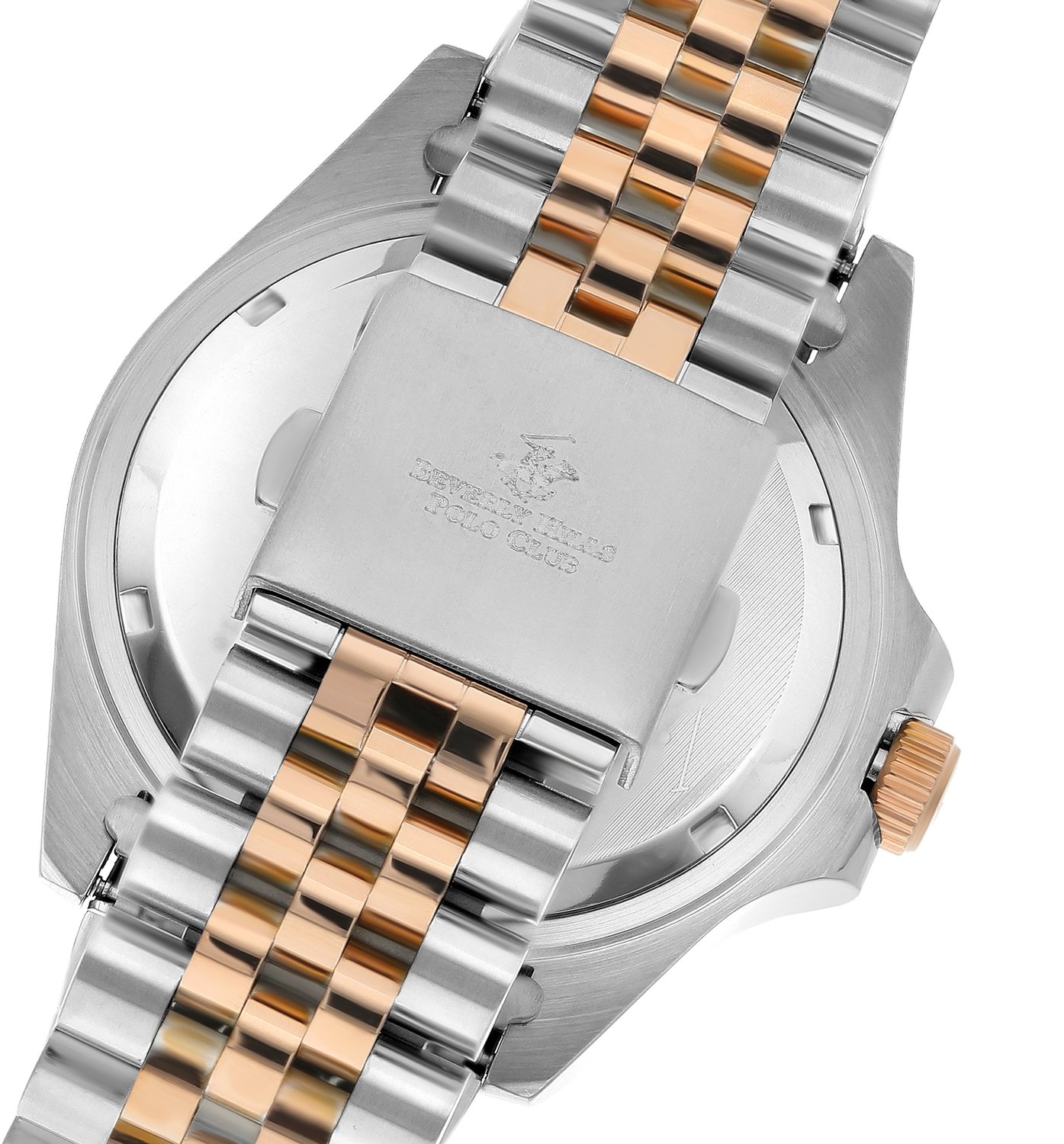 BEVERLY HILLS POLO CLUB  Мужские часы, кварцевый механизм, сталь с покрытием, 43,5 мм