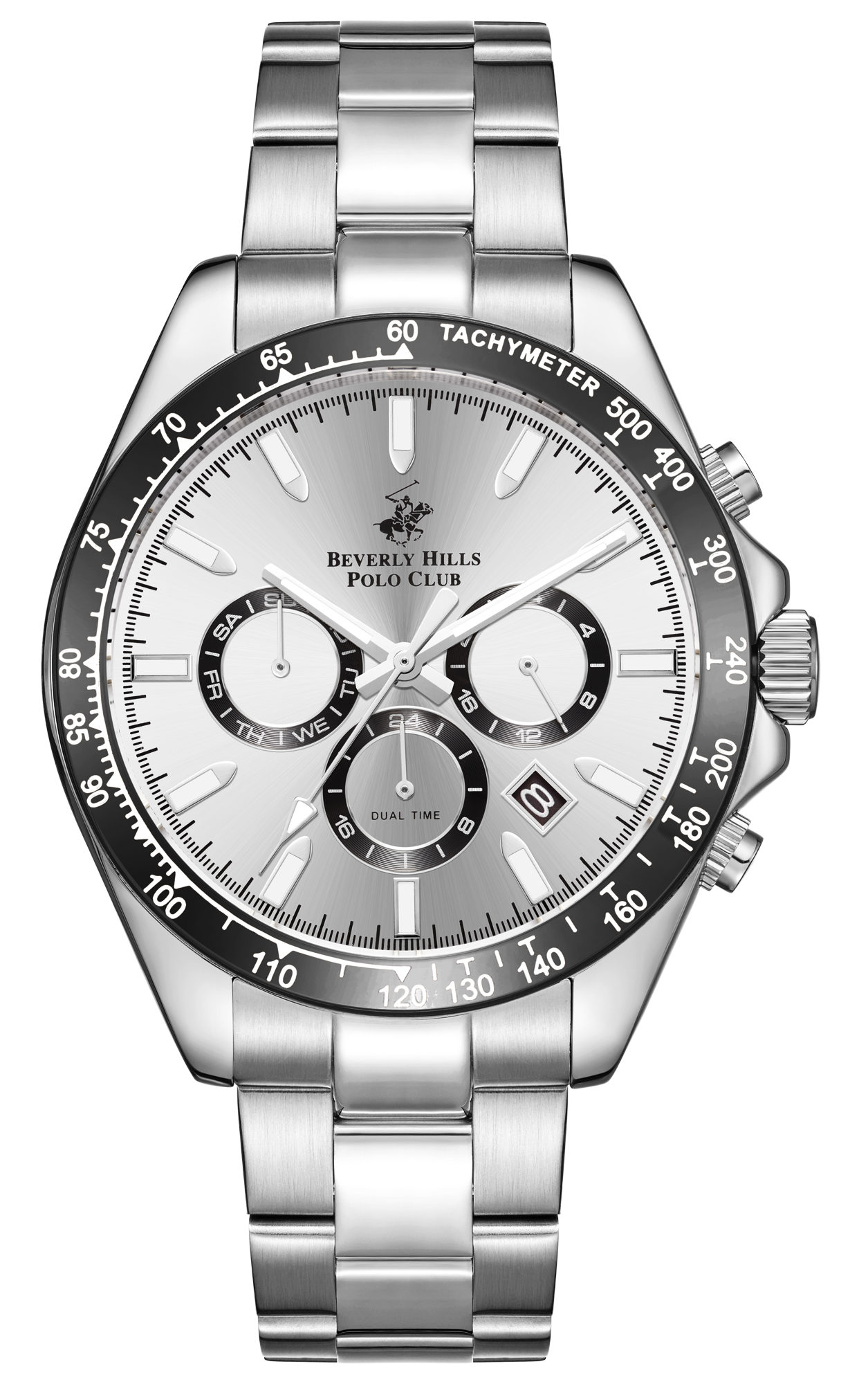 BEVERLY HILLS POLO CLUB  Мужские часы, кварцевый механизм, сталь с покрытием, 42 мм