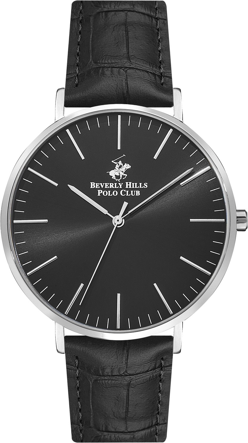 BEVERLY HILLS POLO CLUB  Мужские часы, кварцевый механизм, сталь, 42 мм