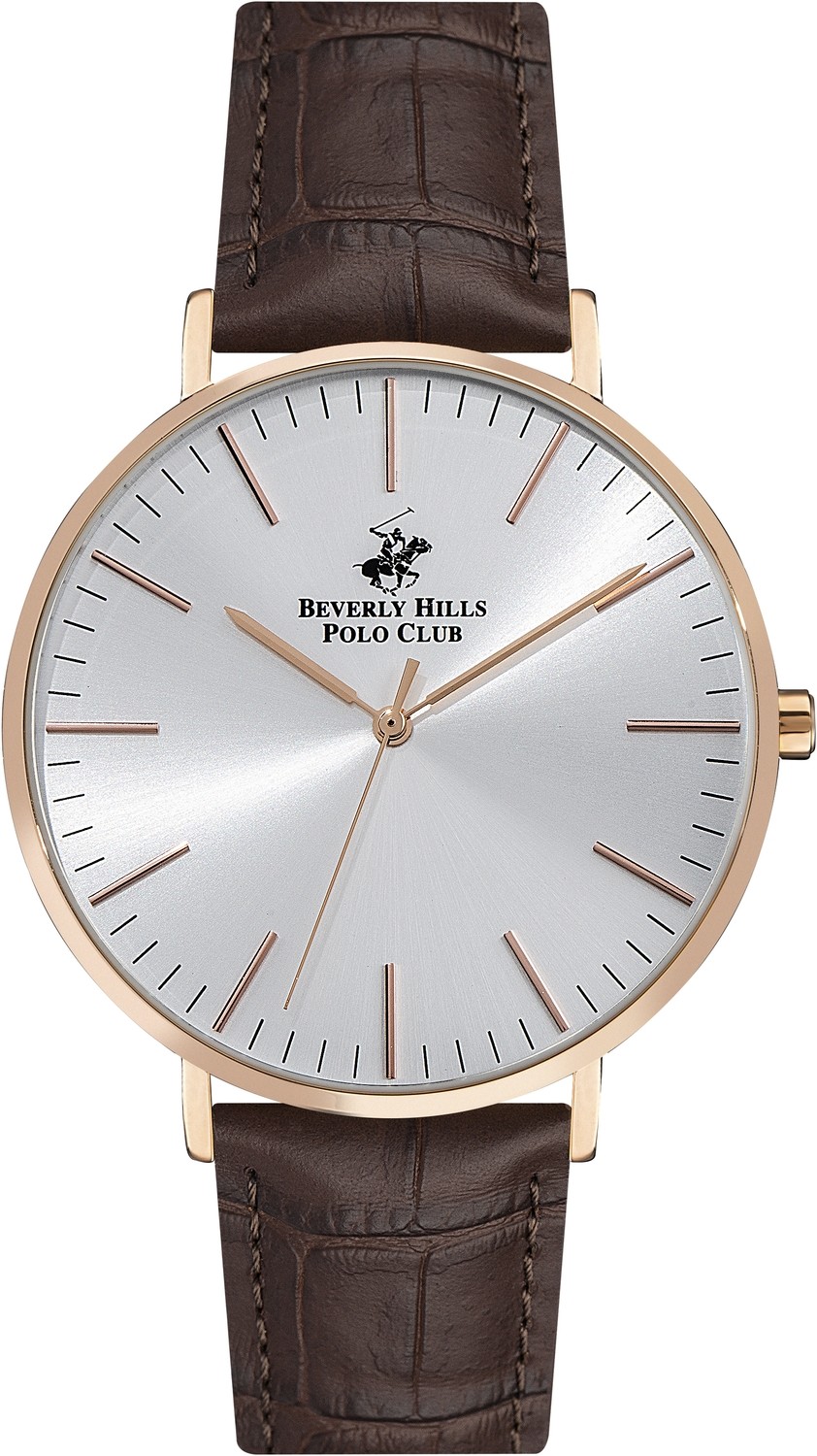 BEVERLY HILLS POLO CLUB  Мужские часы, кварцевый механизм, сталь с покрытием, 42 мм