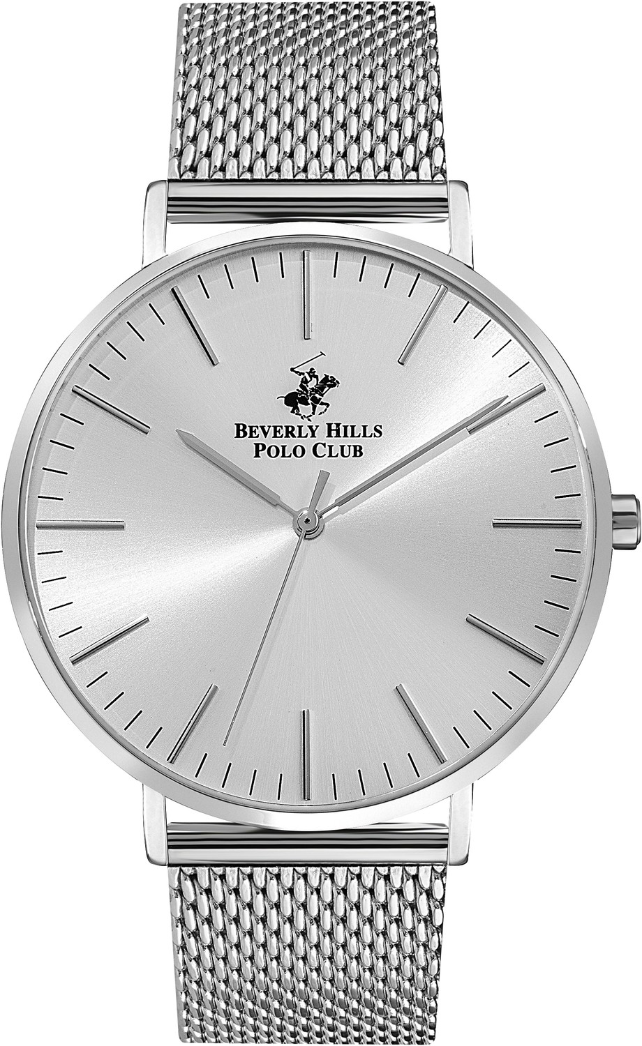 BEVERLY HILLS POLO CLUB  Мужские часы, кварцевый механизм, сталь, 42 мм