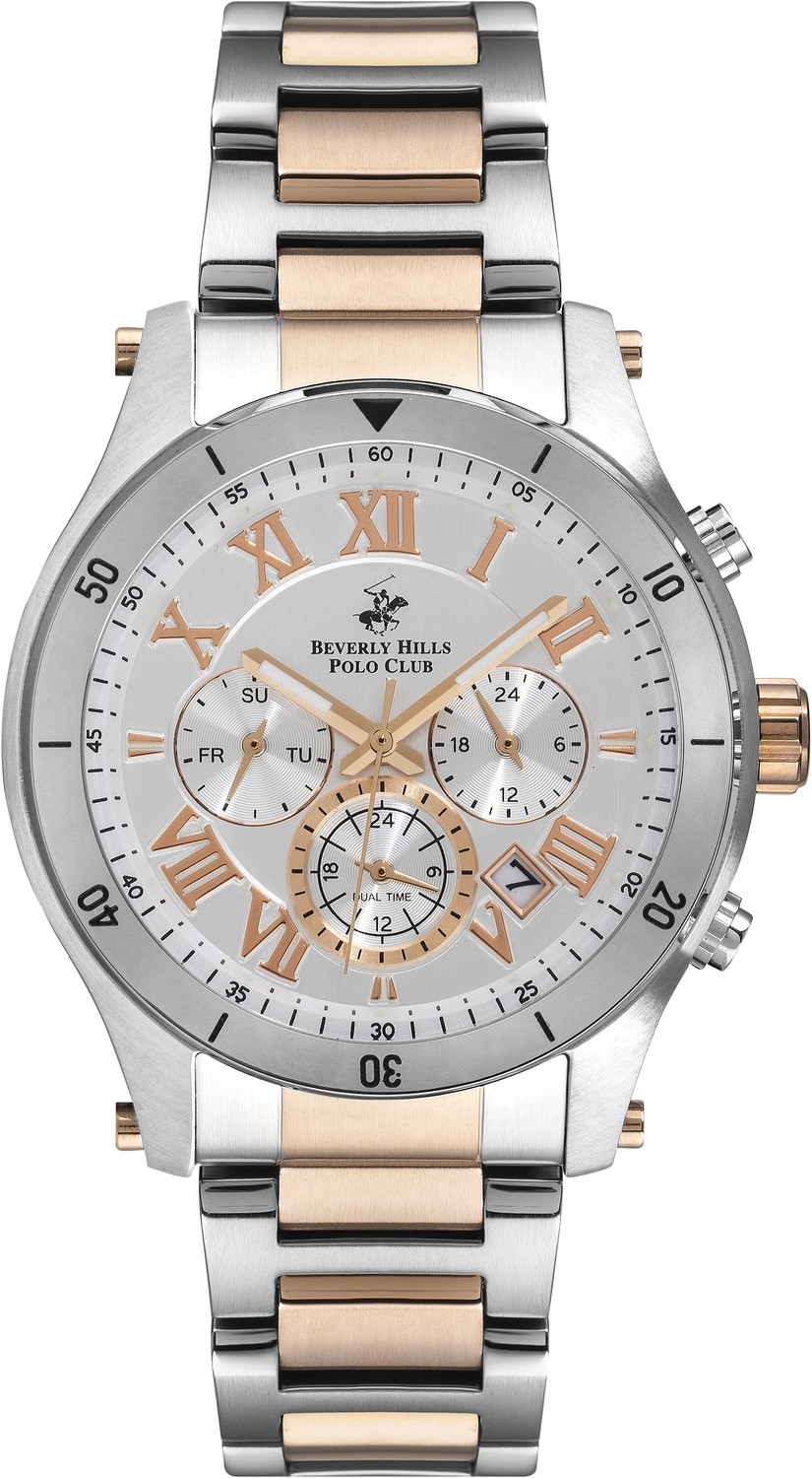 Часы BEVERLY HILLS POLO CLUB  BP3151X.530 Мужские часы, кварцевый механизм, сталь, 45 мм