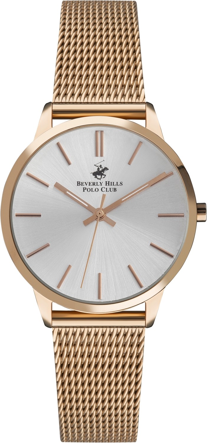 BEVERLY HILLS POLO CLUB  Женские часы, кварцевый механизм, суперметалл с покрытием, 35 мм