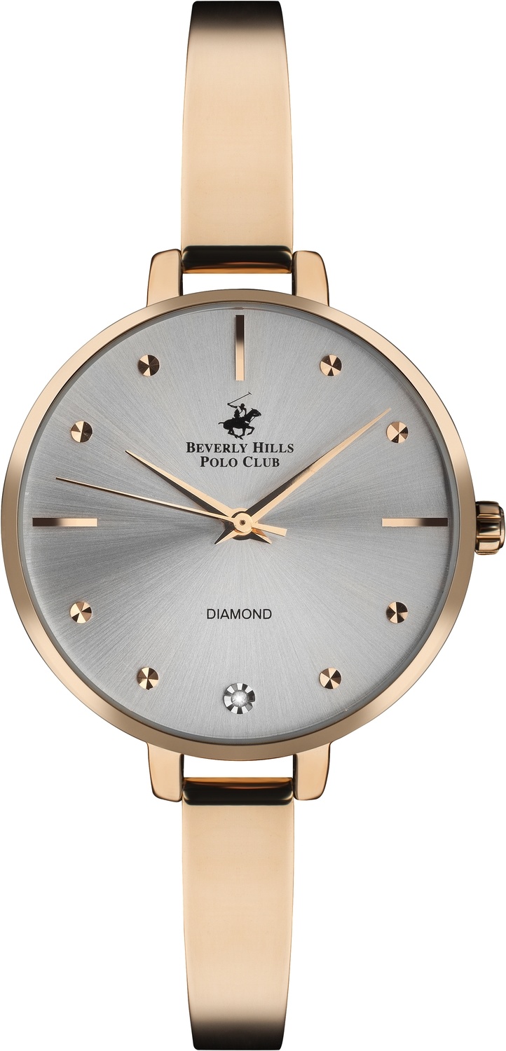 BEVERLY HILLS POLO CLUB  Женские часы, кварцевый механизм, суперметалл с покрытием, 34 мм