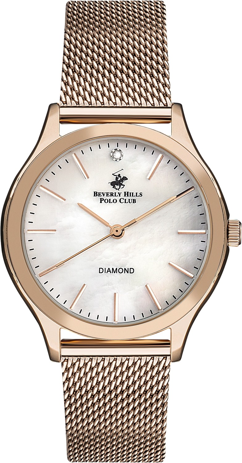 Часы BEVERLY HILLS POLO CLUB  BP3167C.420 Женские часы, кварцевый механизм, суперметалл с покрытием, 34 мм