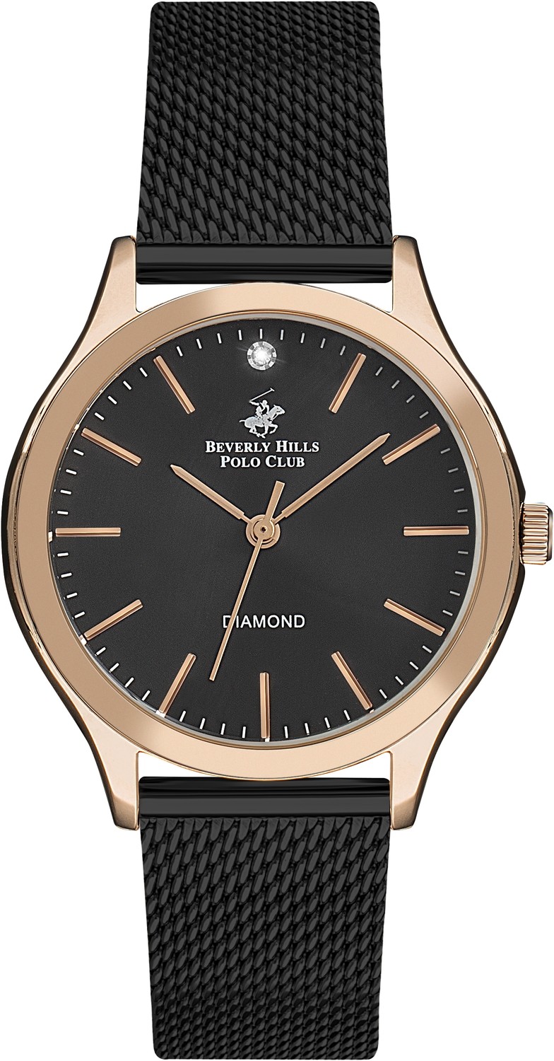 Часы BEVERLY HILLS POLO CLUB  BP3167C.450 Женские часы, кварцевый механизм, суперметалл с покрытием, 34 мм