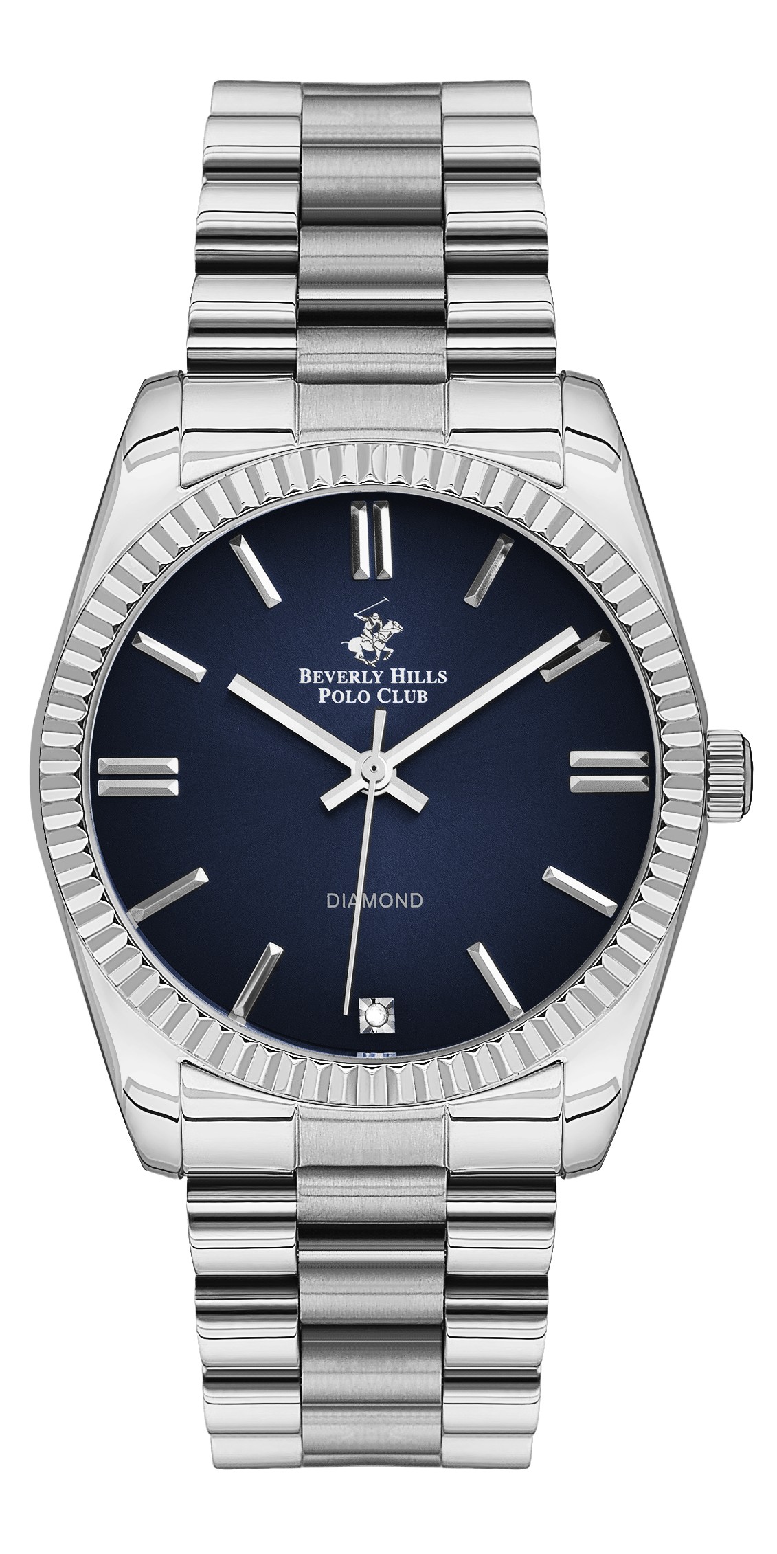 BEVERLY HILLS POLO CLUB   часы, кварцевый механизм, суперметалл, 36 мм