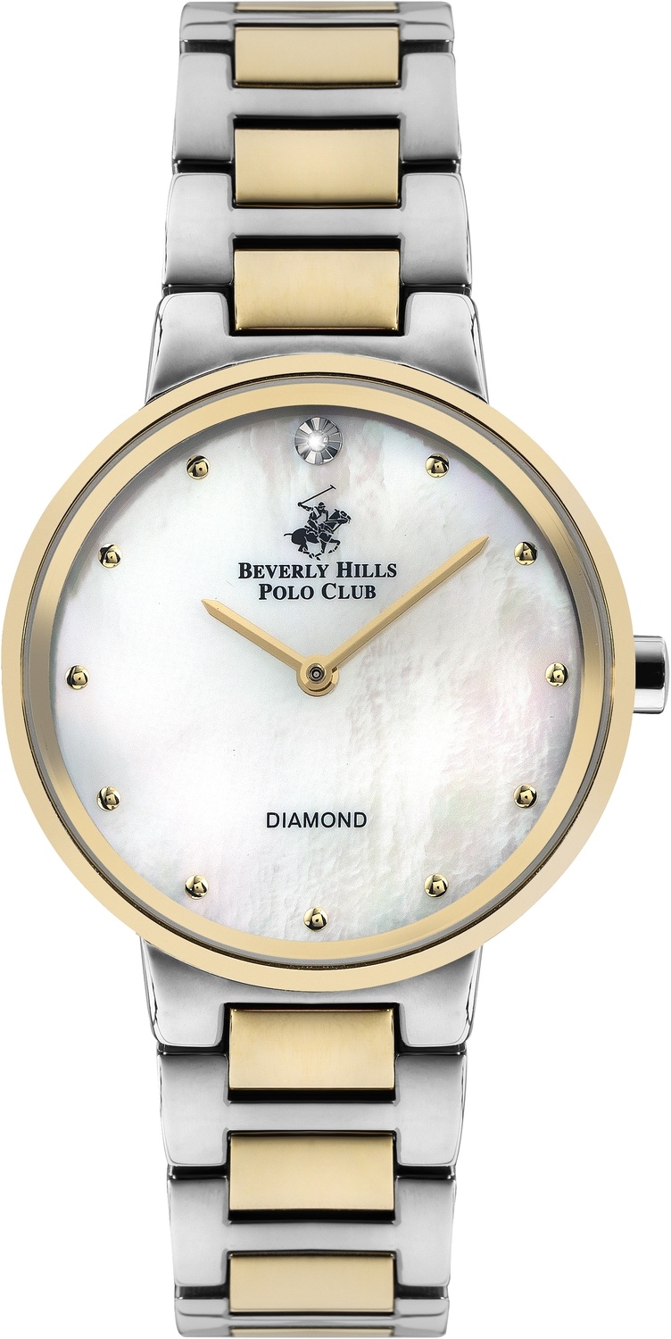 BEVERLY HILLS POLO CLUB  Женские часы, кварцевый механизм, суперметалл с покрытием, 32 мм