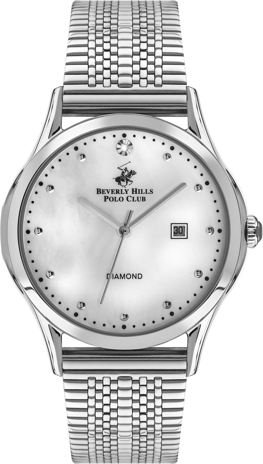 BEVERLY HILLS POLO CLUB  Женские часы, кварцевый механизм, суперметалл, 35 мм