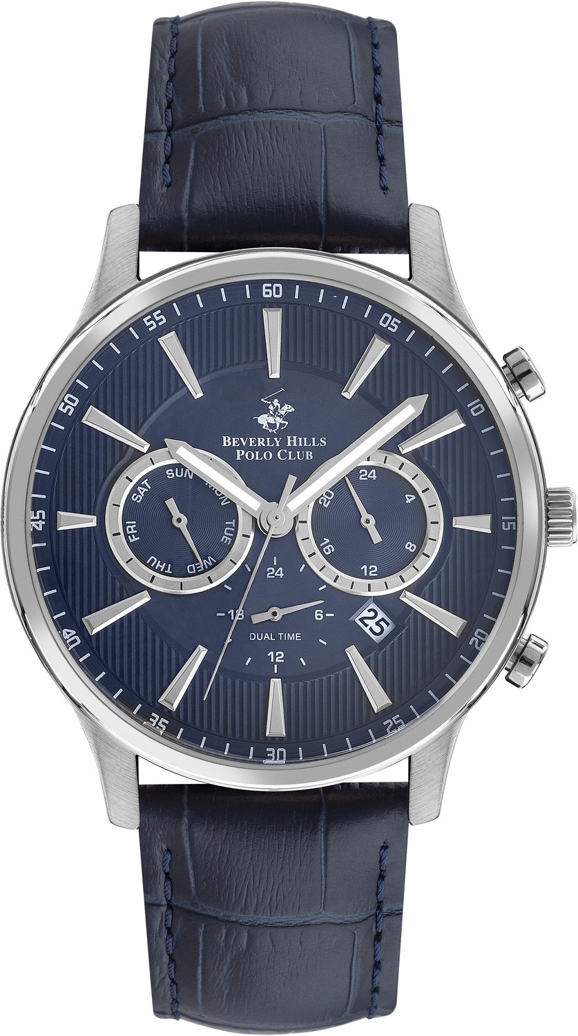 Часы BEVERLY HILLS POLO CLUB  BP3207X.399 Мужские часы, кварцевый механизм, сталь, 44 мм