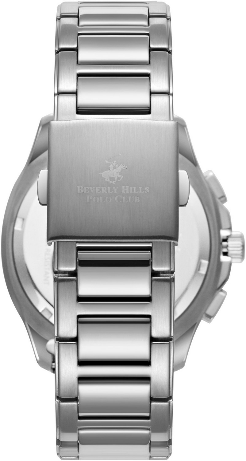 BEVERLY HILLS POLO CLUB  Мужские часы, кварцевый механизм, сталь, 42 мм