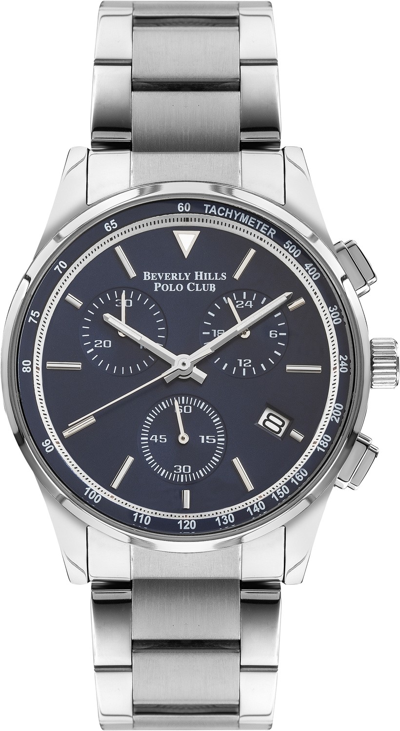 Часы BEVERLY HILLS POLO CLUB  BP3214X.390 Мужские часы, кварцевый механизм, сталь, 43 мм