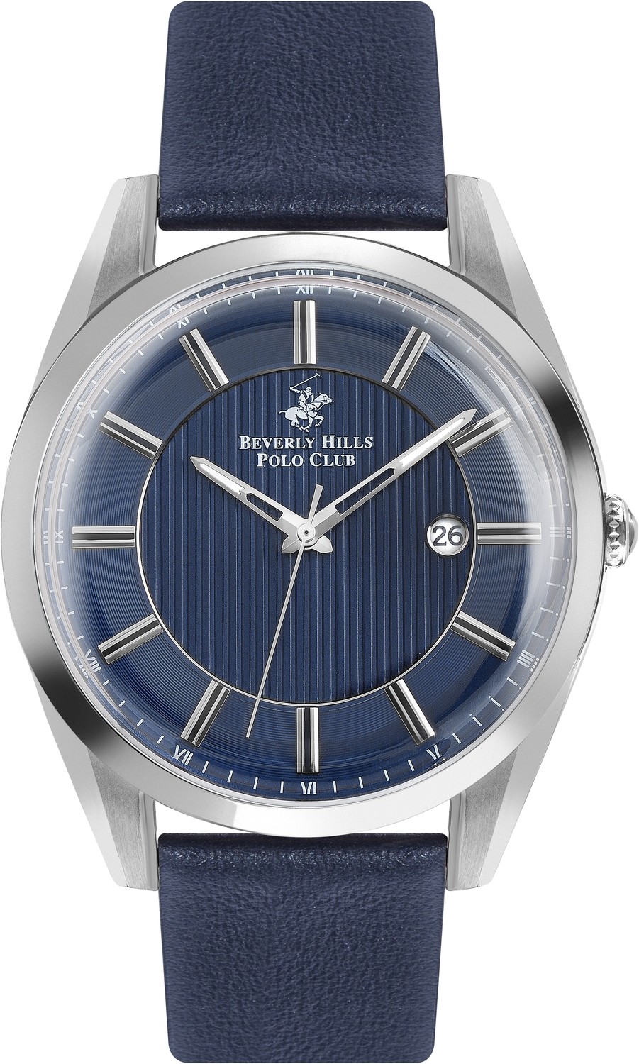 BEVERLY HILLS POLO CLUB  Мужские часы, кварцевый механизм, сталь, 44 мм