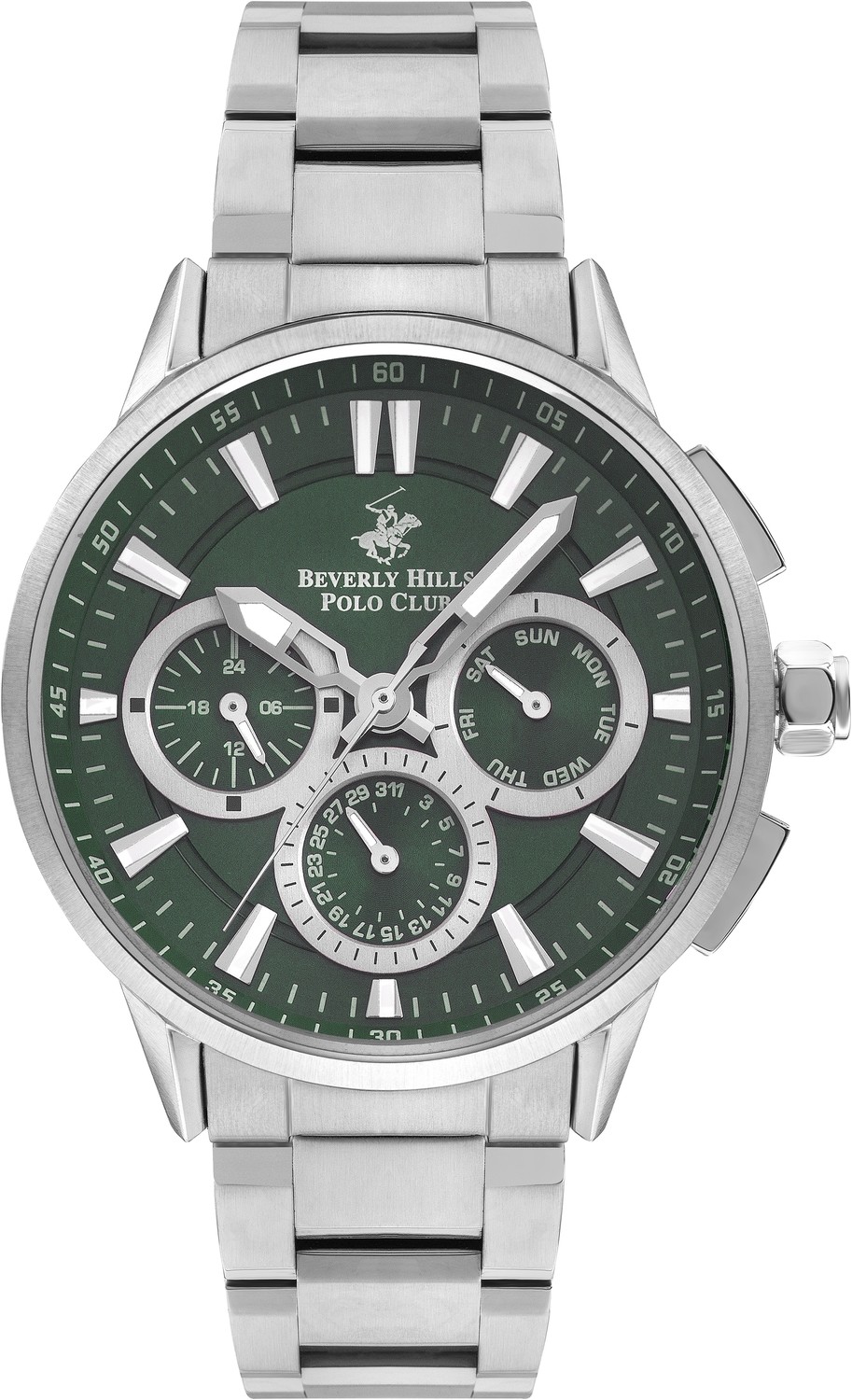 Часы BEVERLY HILLS POLO CLUB  BP3220X.370 Мужские часы, кварцевый механизм, сталь, 45 мм