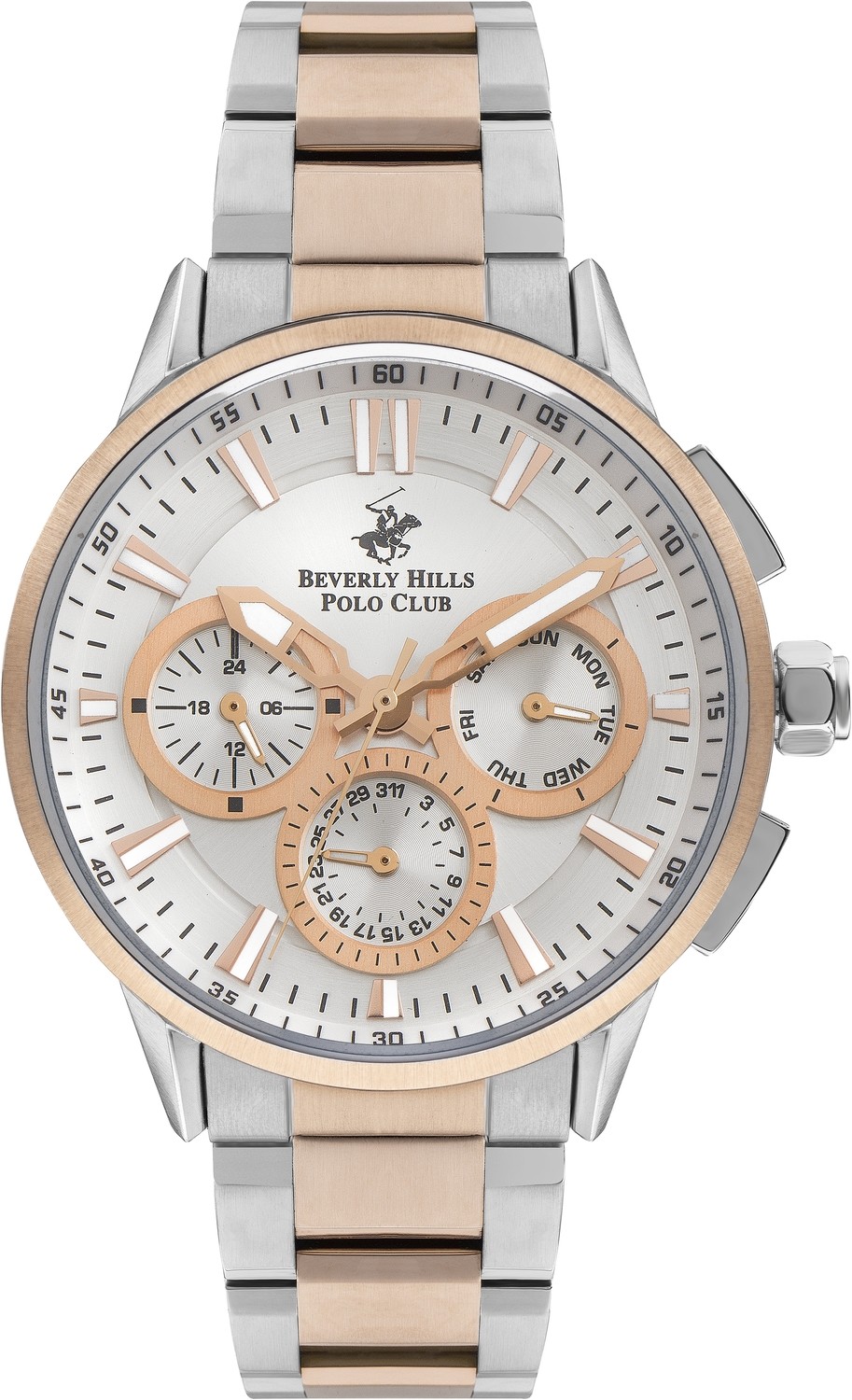 Часы BEVERLY HILLS POLO CLUB  BP3220X.560 Мужские часы, кварцевый механизм, сталь с покрытием, 45 мм