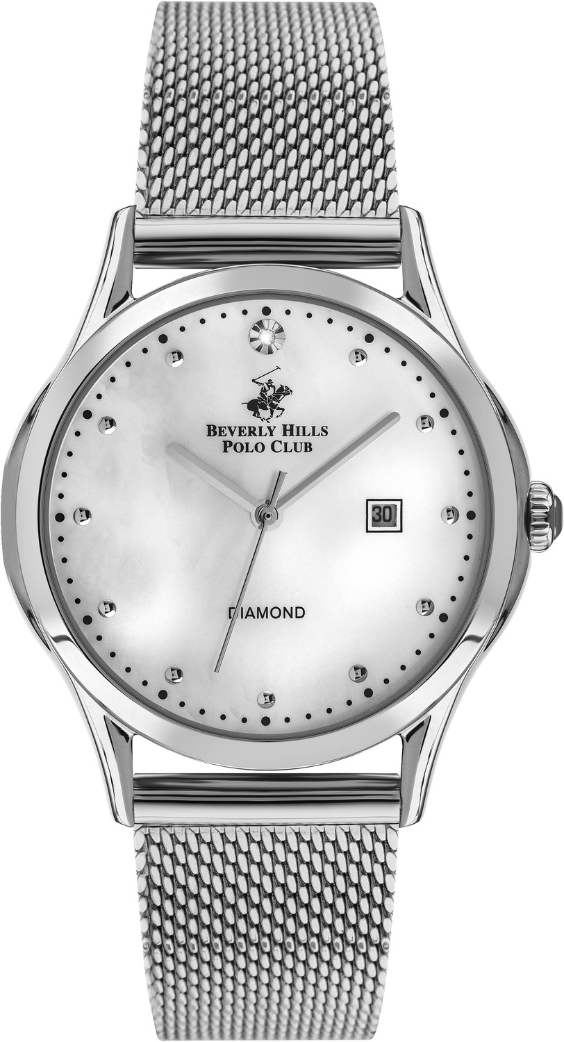 BEVERLY HILLS POLO CLUB  Женские часы, кварцевый механизм, суперметалл, 35 мм
