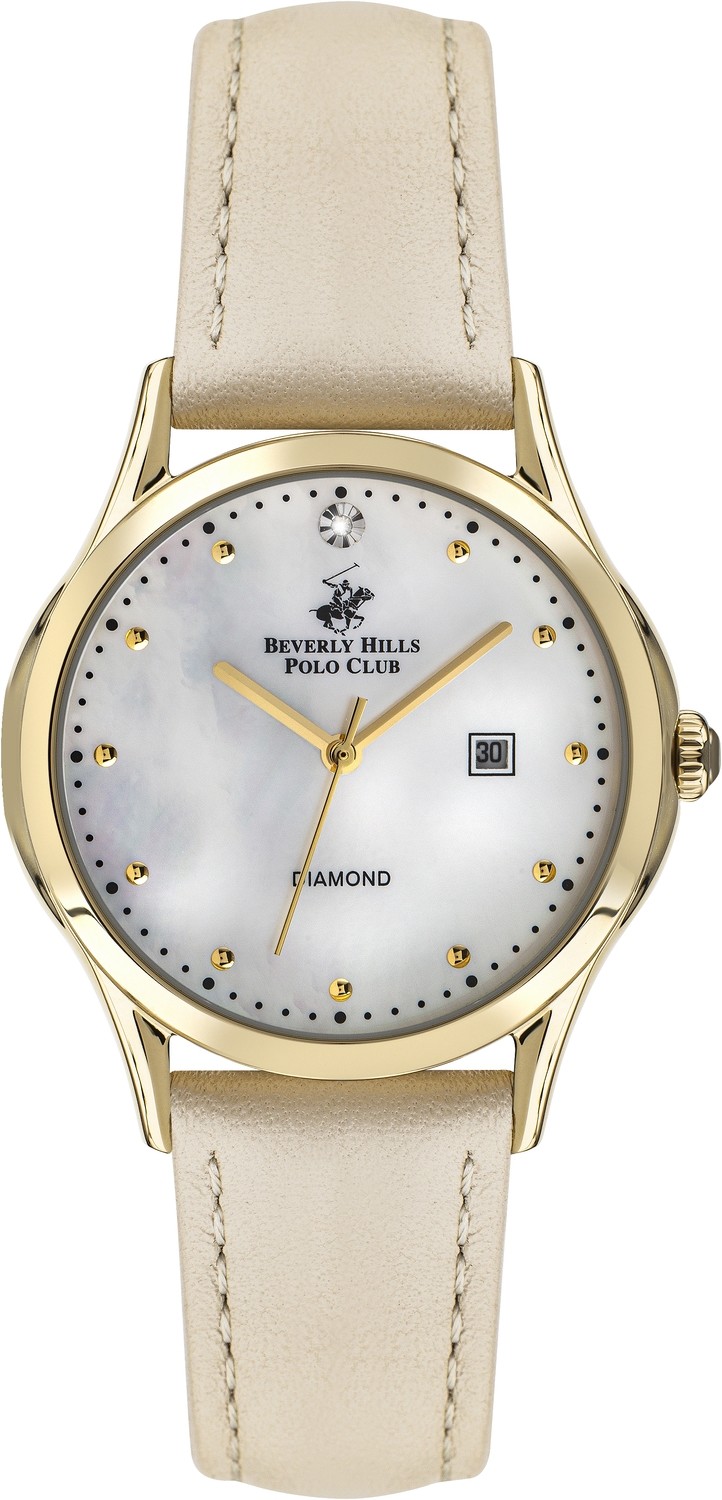 BEVERLY HILLS POLO CLUB  Женские часы, кварцевый механизм, суперметалл с покрытием, 35 мм