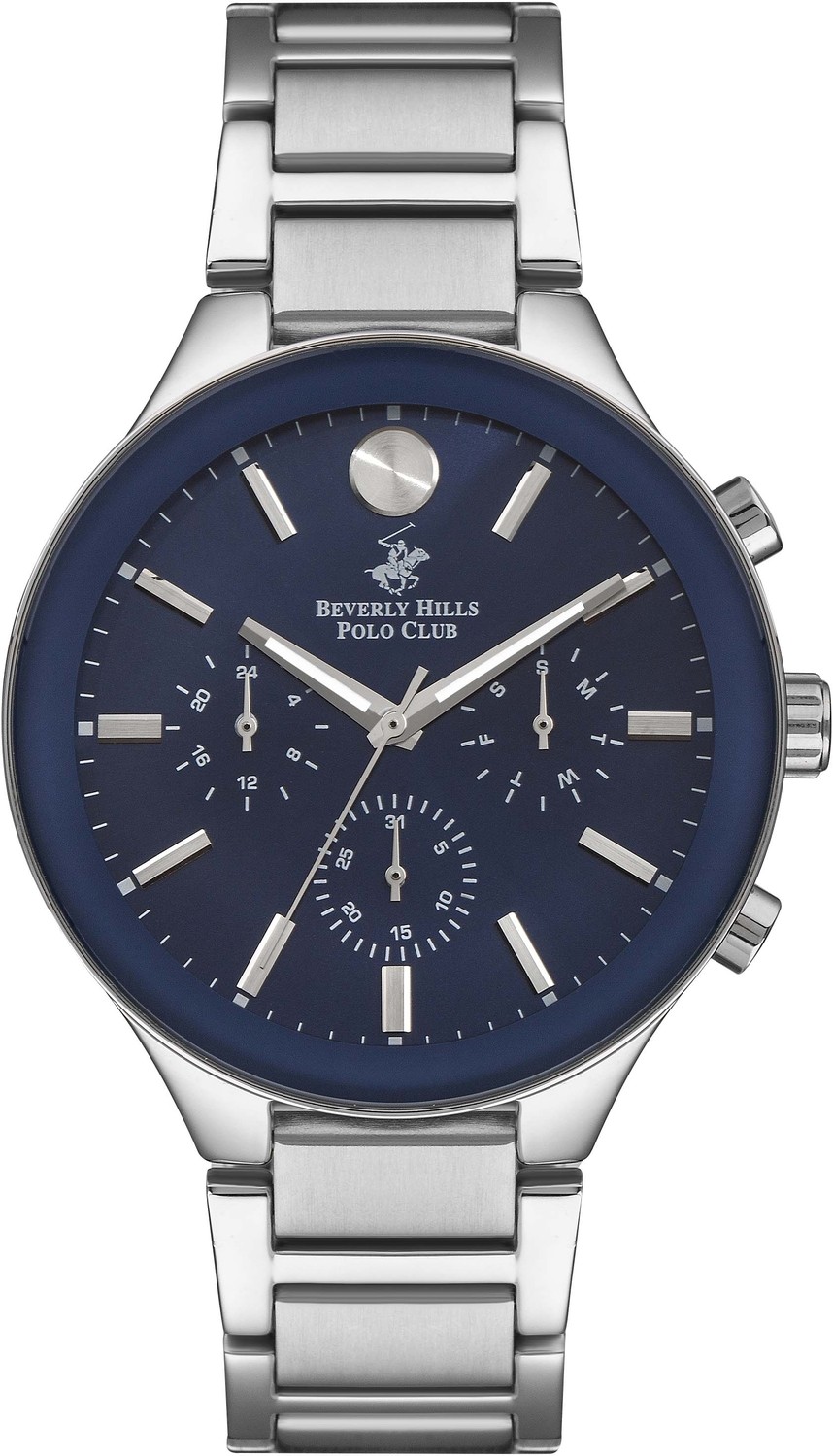 Часы BEVERLY HILLS POLO CLUB  BP3234X.390 Мужские часы, кварцевый механизм, сталь, 44 мм