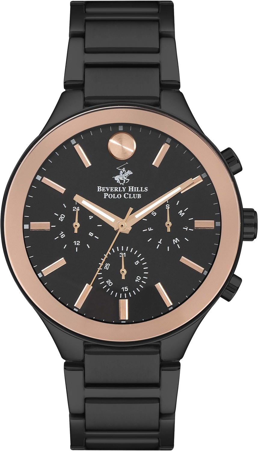 Часы BEVERLY HILLS POLO CLUB  BP3234X.850 Мужские часы, кварцевый механизм, сталь с покрытием, 44 мм