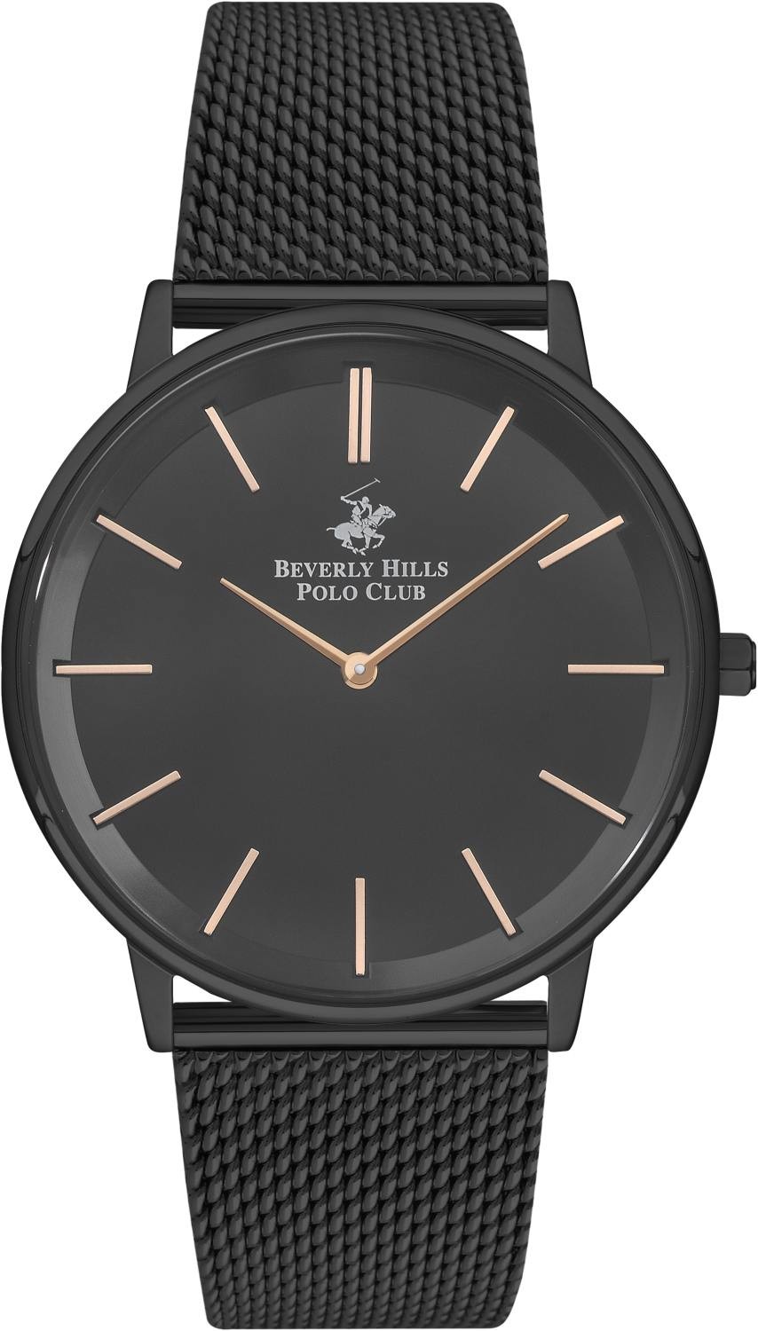 Часы BEVERLY HILLS POLO CLUB  BP3244X.650 Мужские часы, кварцевый механизм, сталь с покрытием, 43 мм