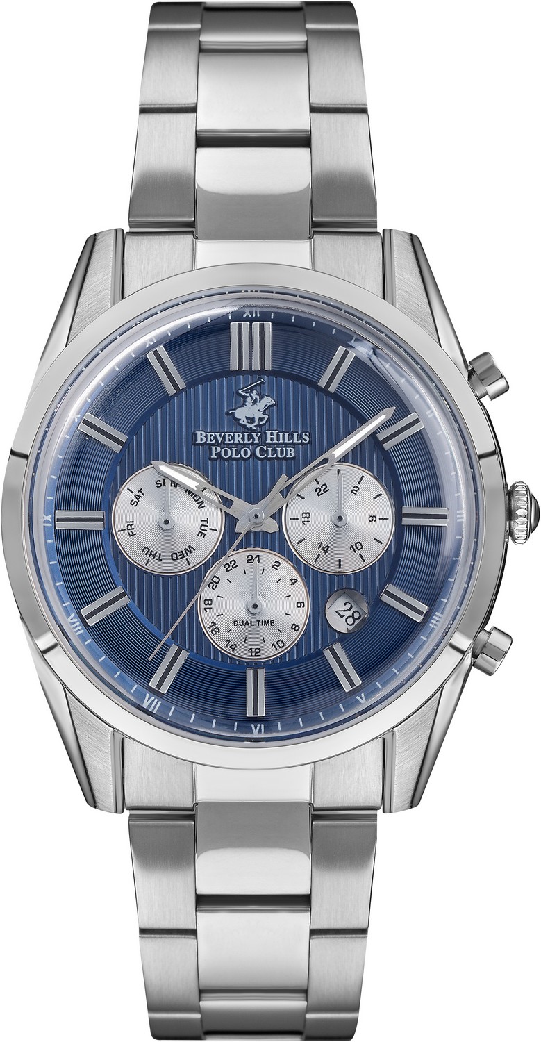 Часы BEVERLY HILLS POLO CLUB  BP3262X.390 Мужские часы, кварцевый механизм, сталь, 44 мм
