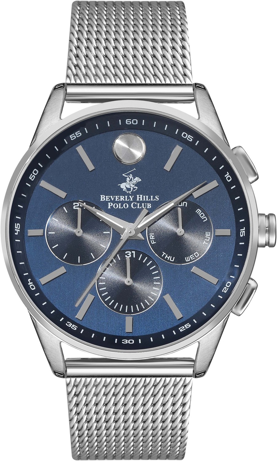 Часы BEVERLY HILLS POLO CLUB  BP3263X.390 Мужские часы, кварцевый механизм, сталь, 44 мм