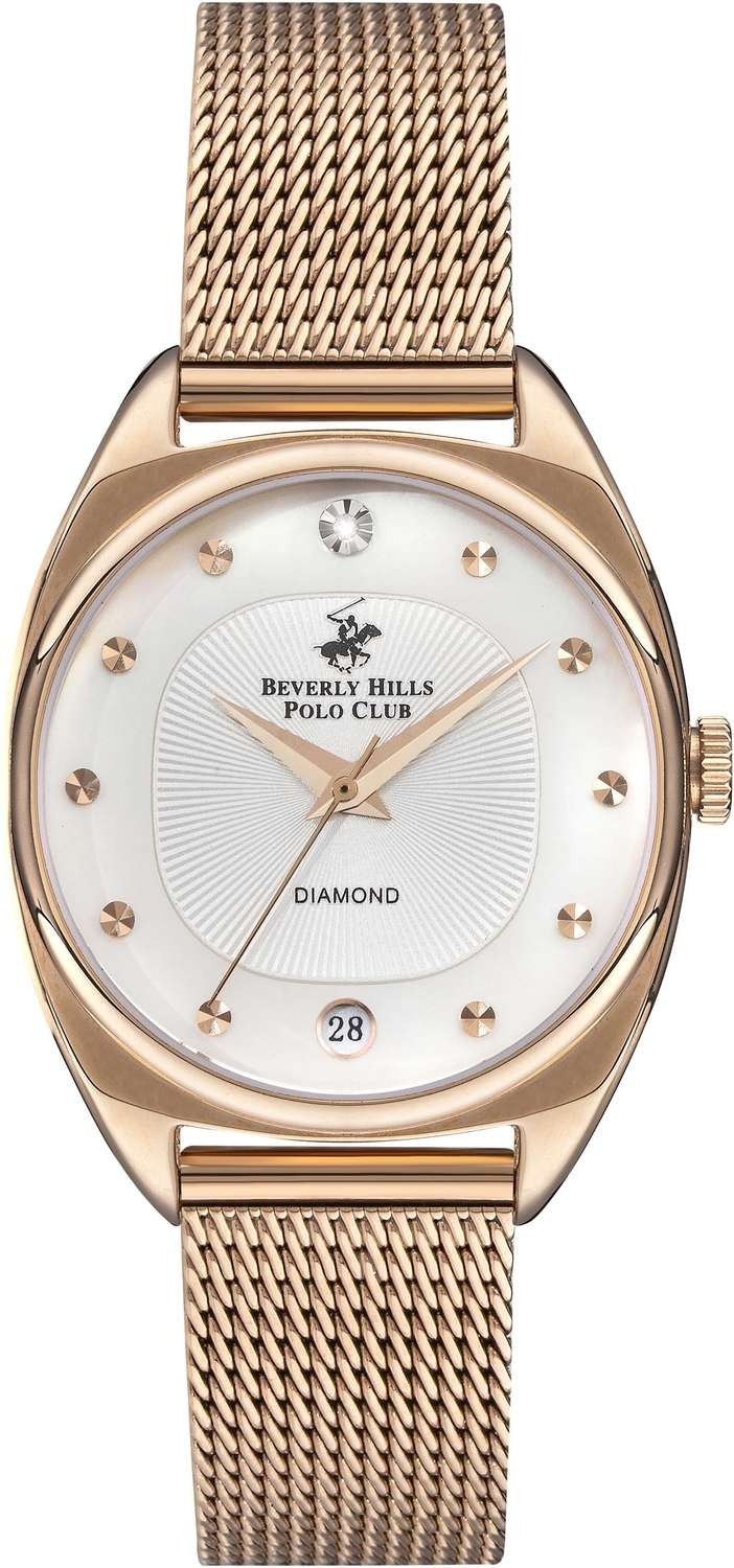 BEVERLY HILLS POLO CLUB  Женские часы, кварцевый механизм, сталь с покрытием, 31 мм