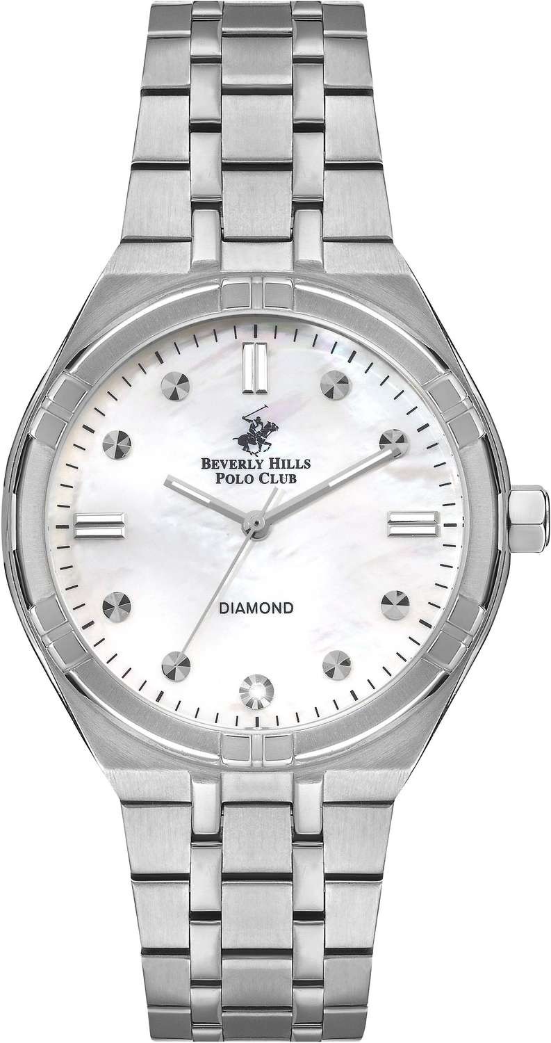BEVERLY HILLS POLO CLUB  Женские часы, кварцевый механизм, сталь, 36 мм